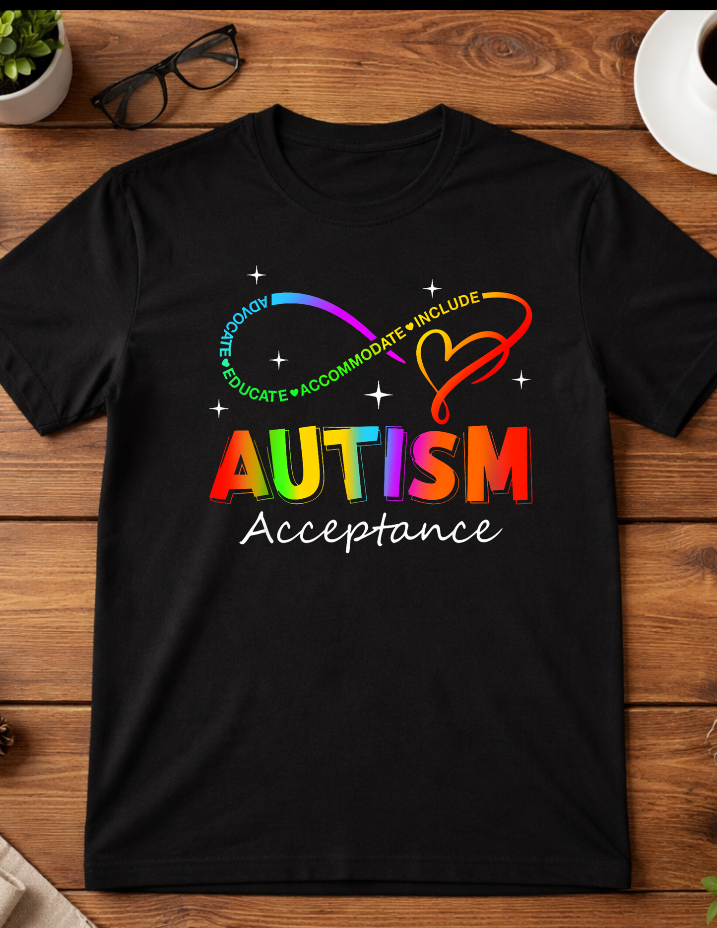 Autism Acceptance t-shirt youth Blooming Groove Academy