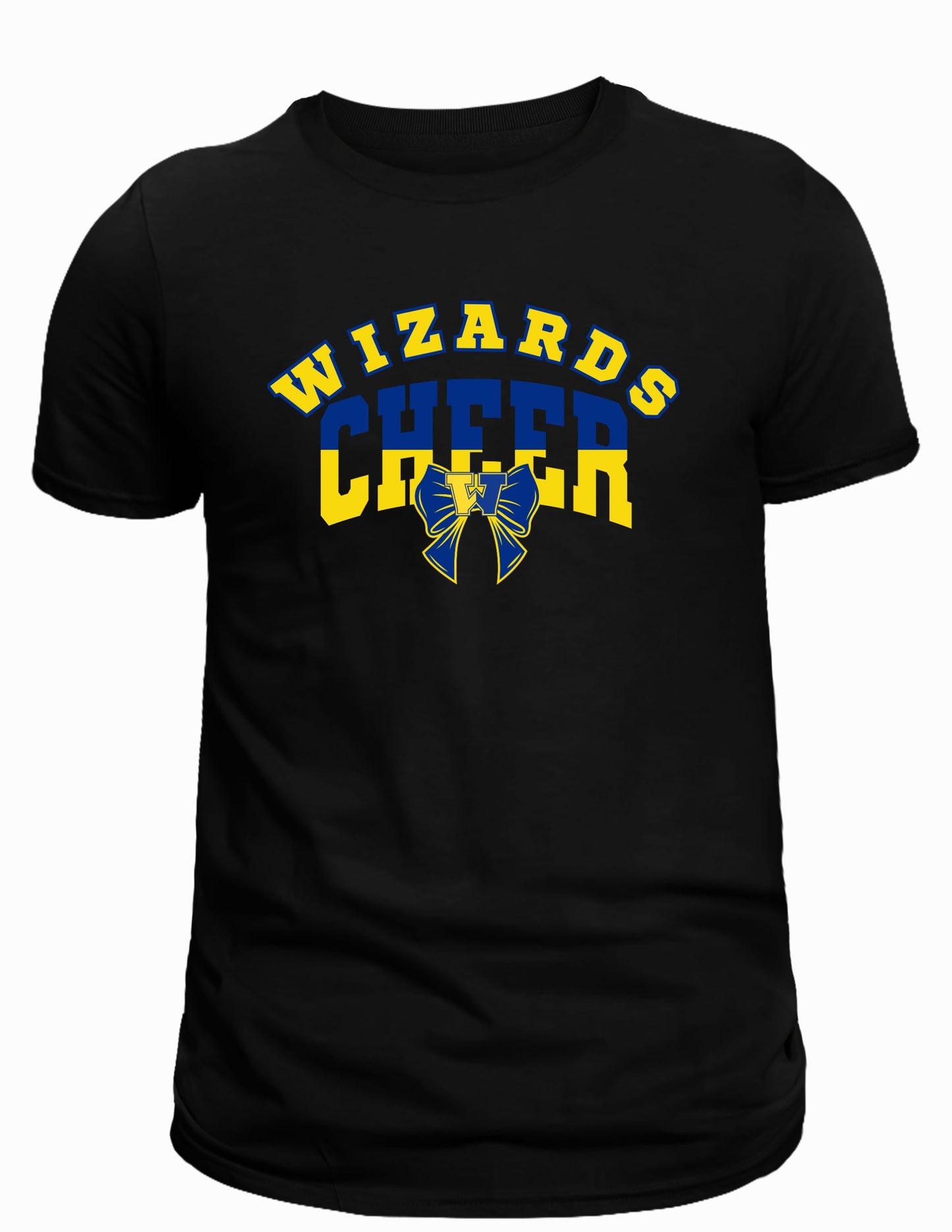 Wizards cheer yellow blue Short Sleeve youth