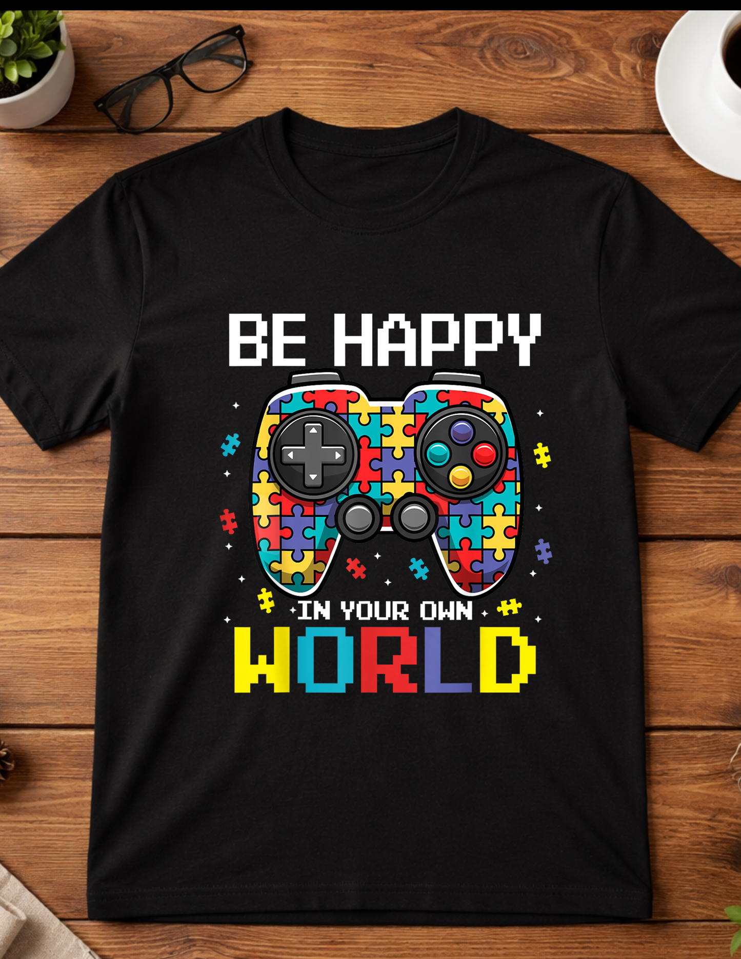 Be happy in your own world t-shirt youth Blooming Groove Academy
