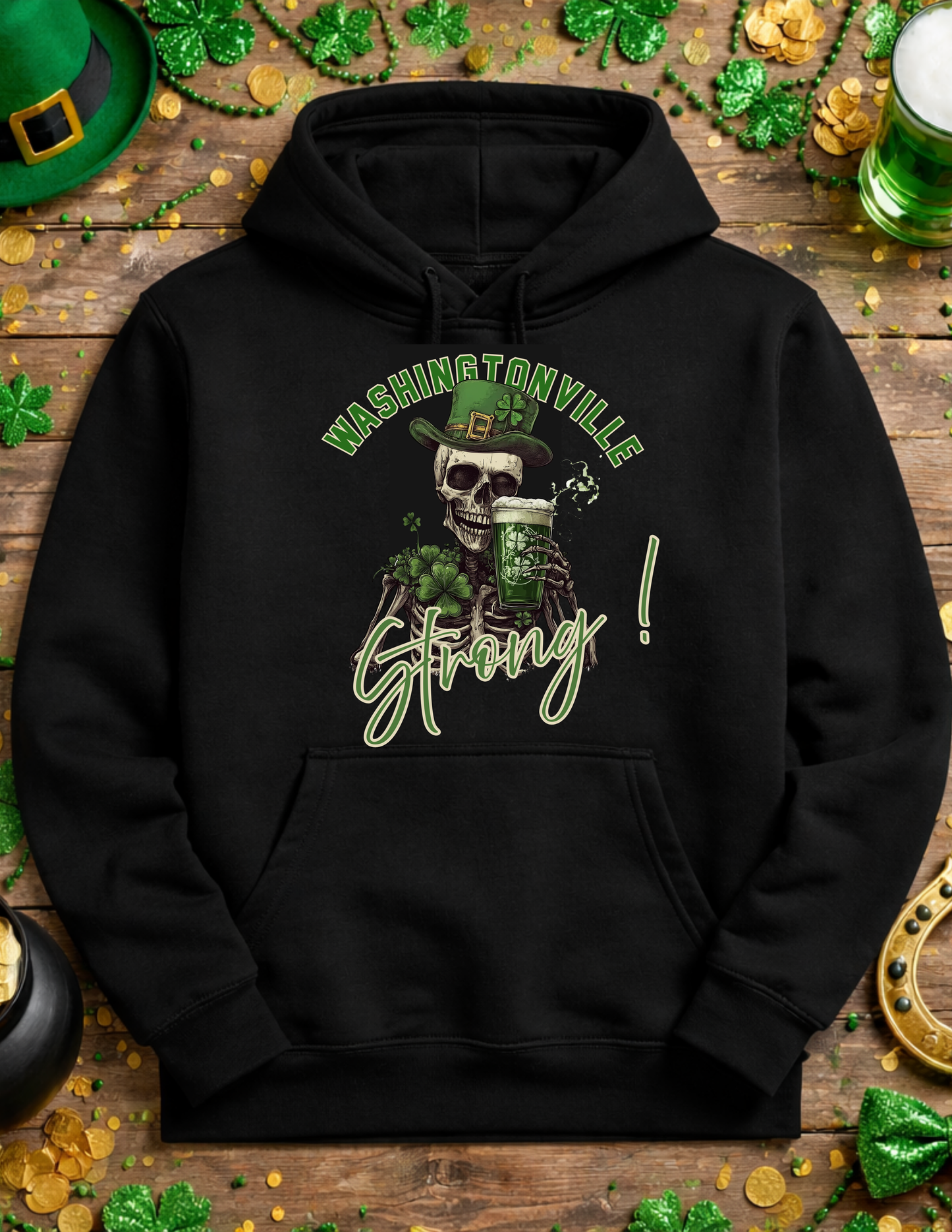 Washingtonville Strong St. Patrick's Day hoodie