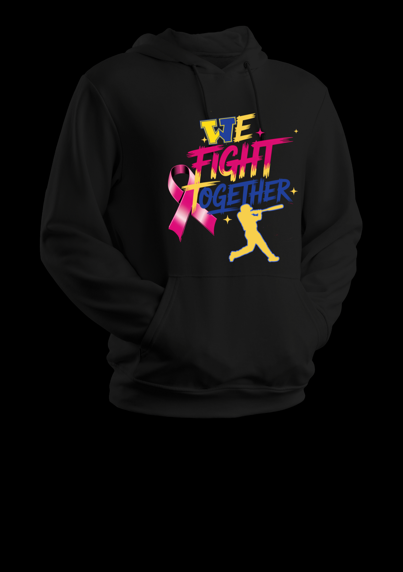 Wizards fight together Hoodie Breast cancer Baseball