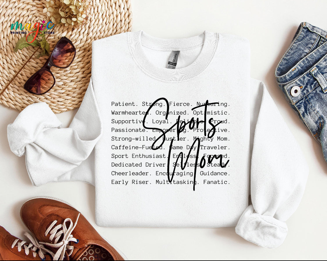Sports Mom job description sweatshirt