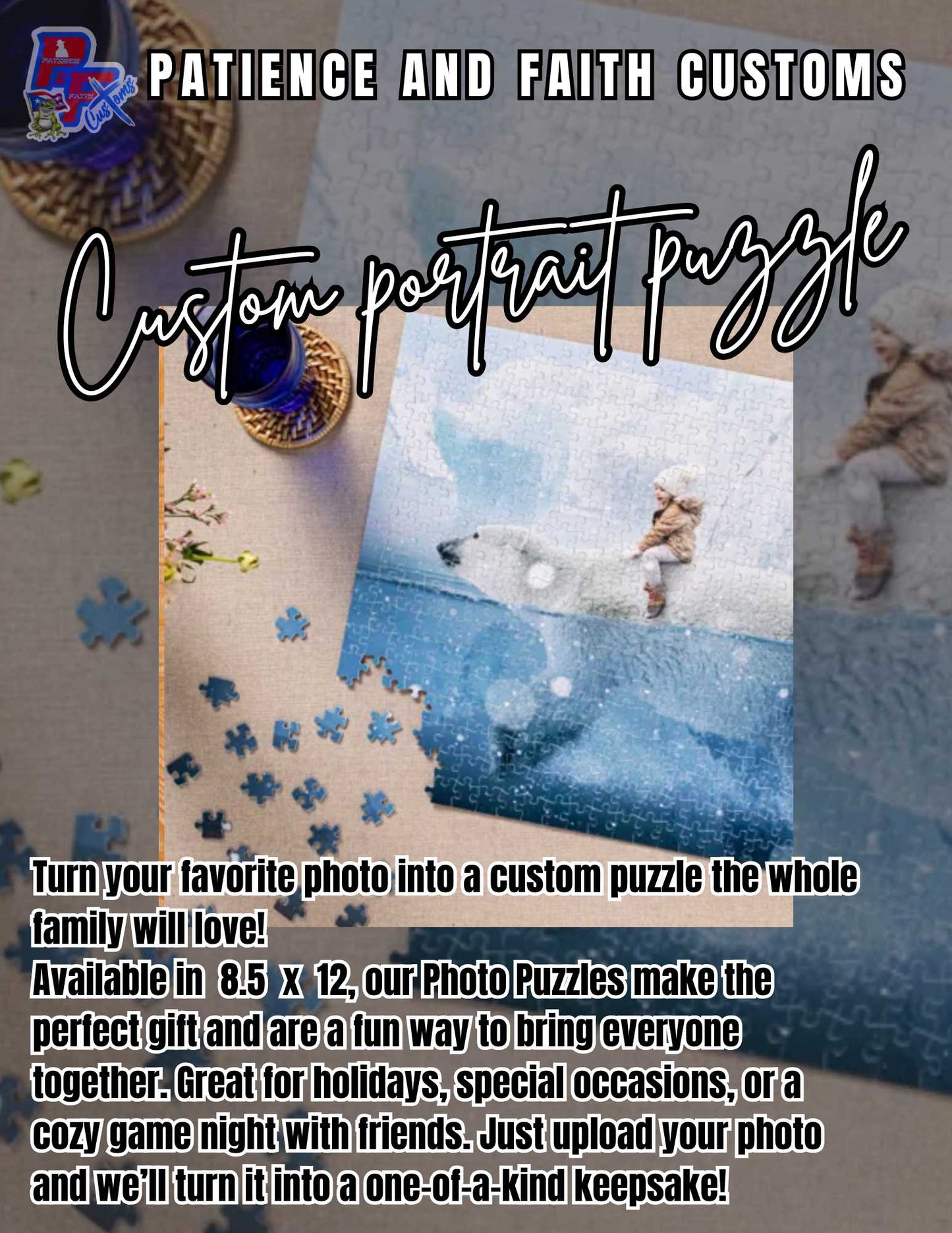 Custom photo puzzle