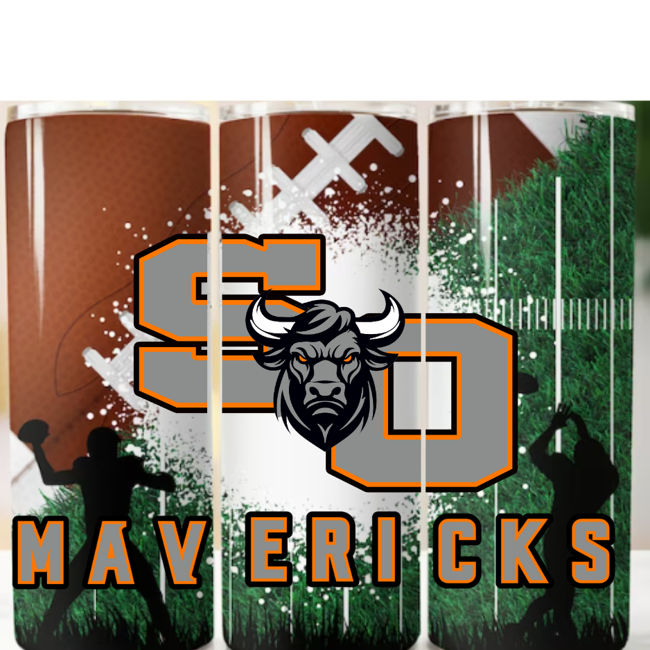Mavericks Football 20 oz tumbler