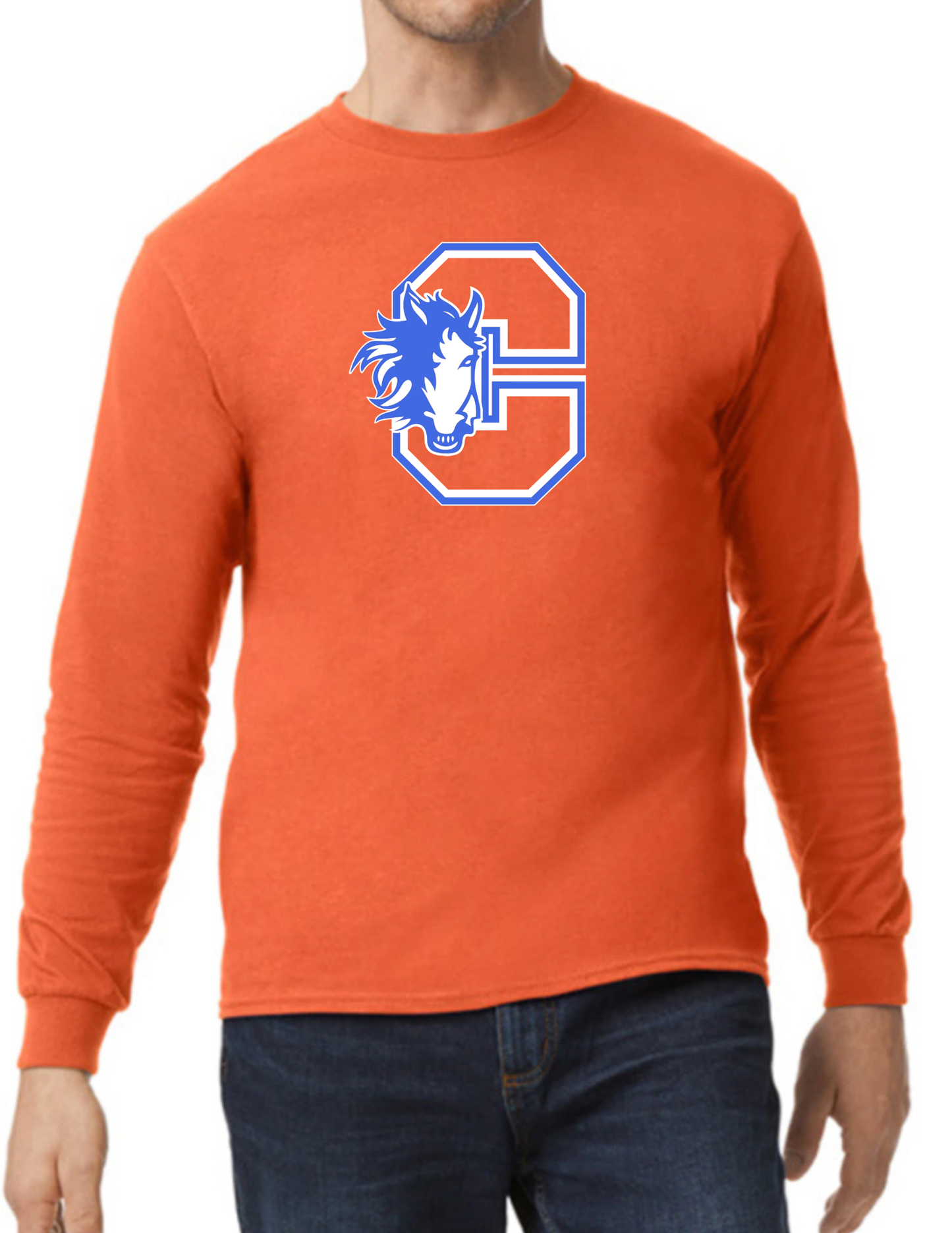 Chester Elementary orange Longsleeve t-shirt
