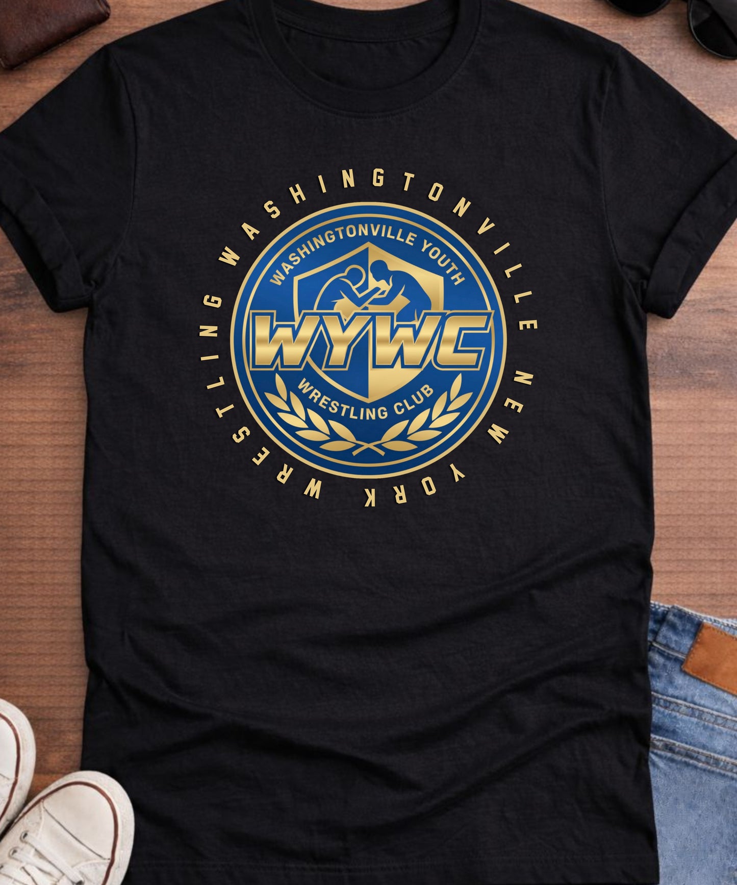 Washingtonville Wrestling big logo T-shirt Youth
