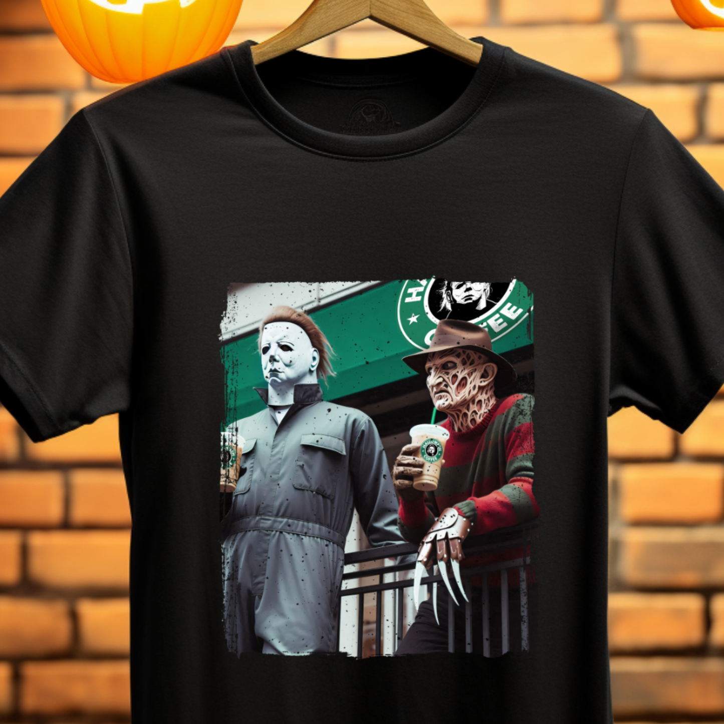 Michael and Freddy coffee break t-shirt