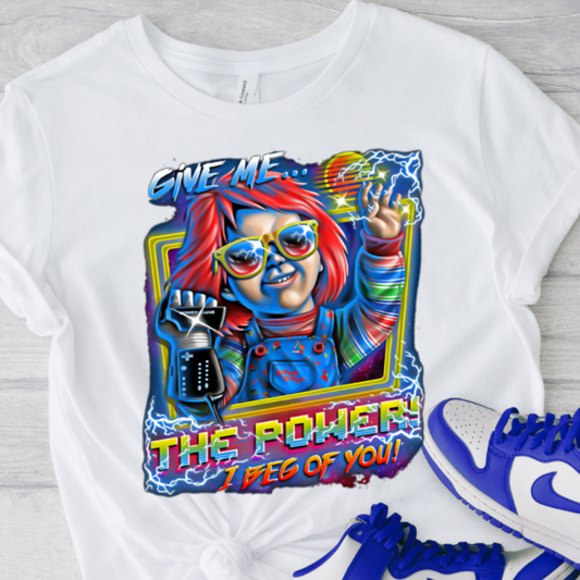 Chucky Game  Power Glove NES T-shirt