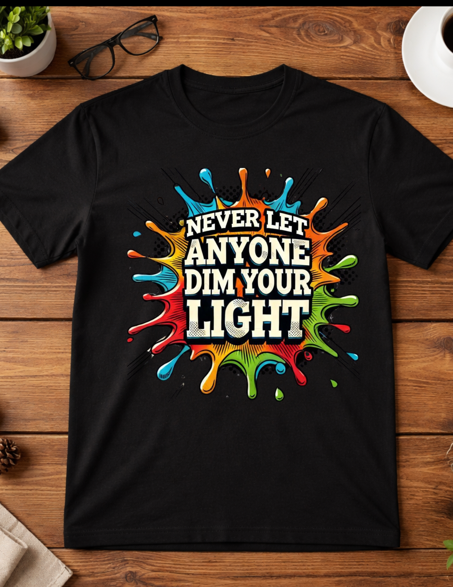 Never let anyone dim your light youth t-shirt Blooming Groove Academy