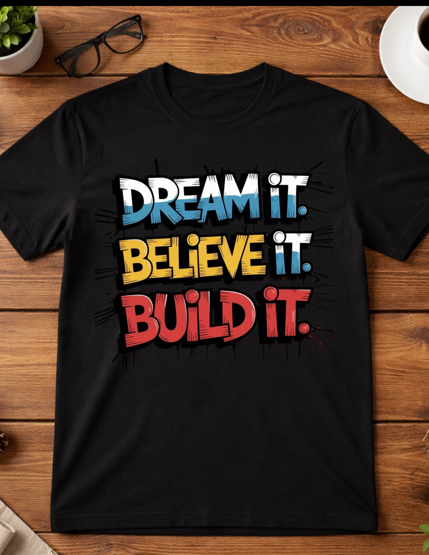Dream it Believe it Build it youth t-shirt Blooming Groove Academy