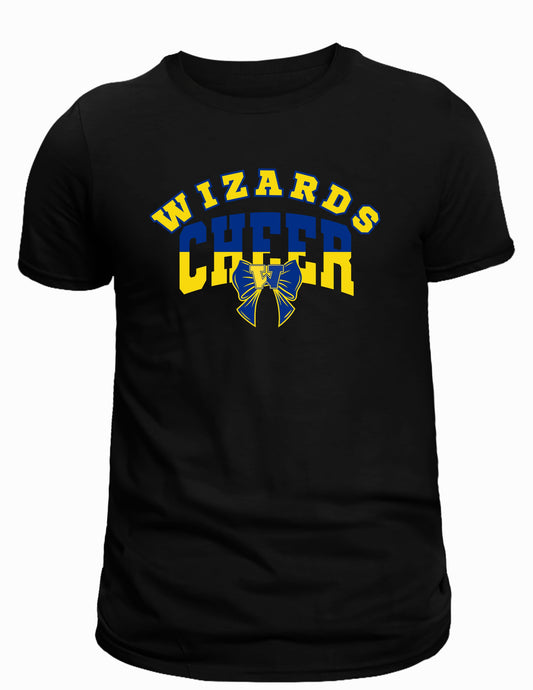 Wizards cheer yellow blue Short Sleeve youth