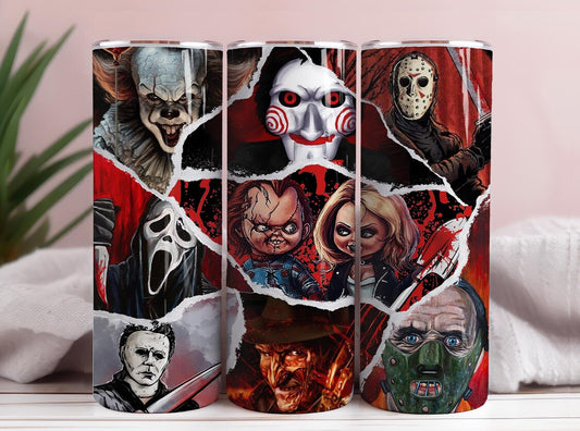 faces of Horror tumbler