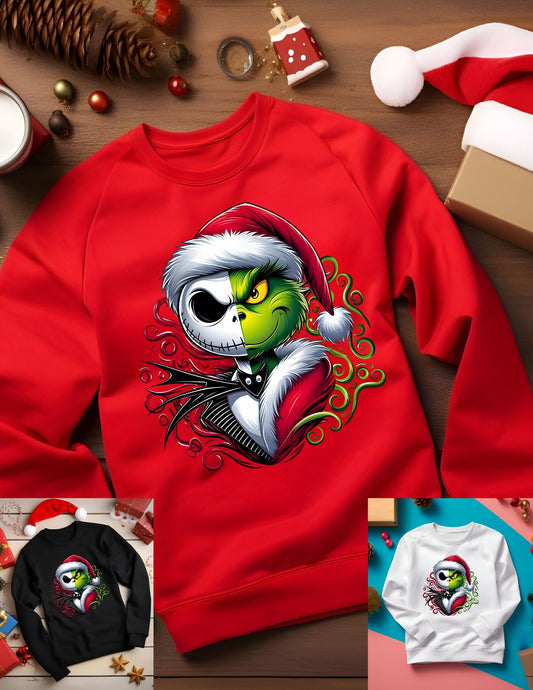 Jack and Grinch Sweatshirt adult