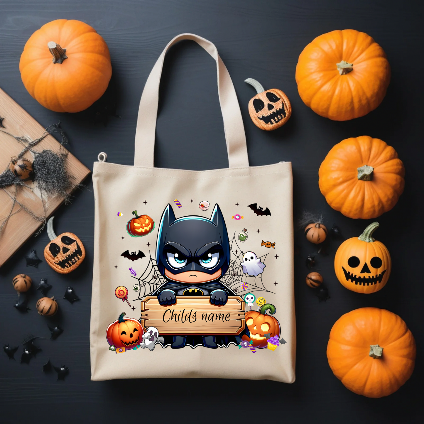 Halloween trick or treat custom bags