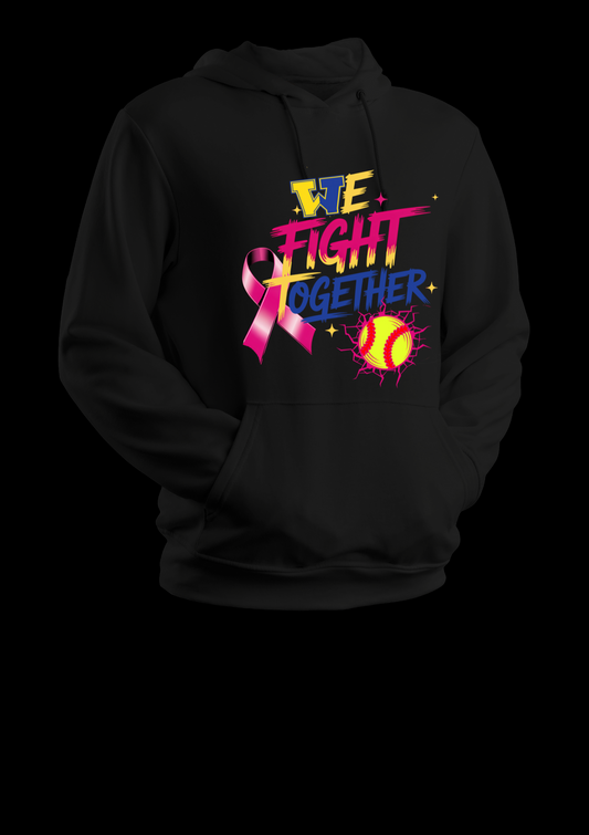 Wizards fight together Hoodie Breast cancer Softball