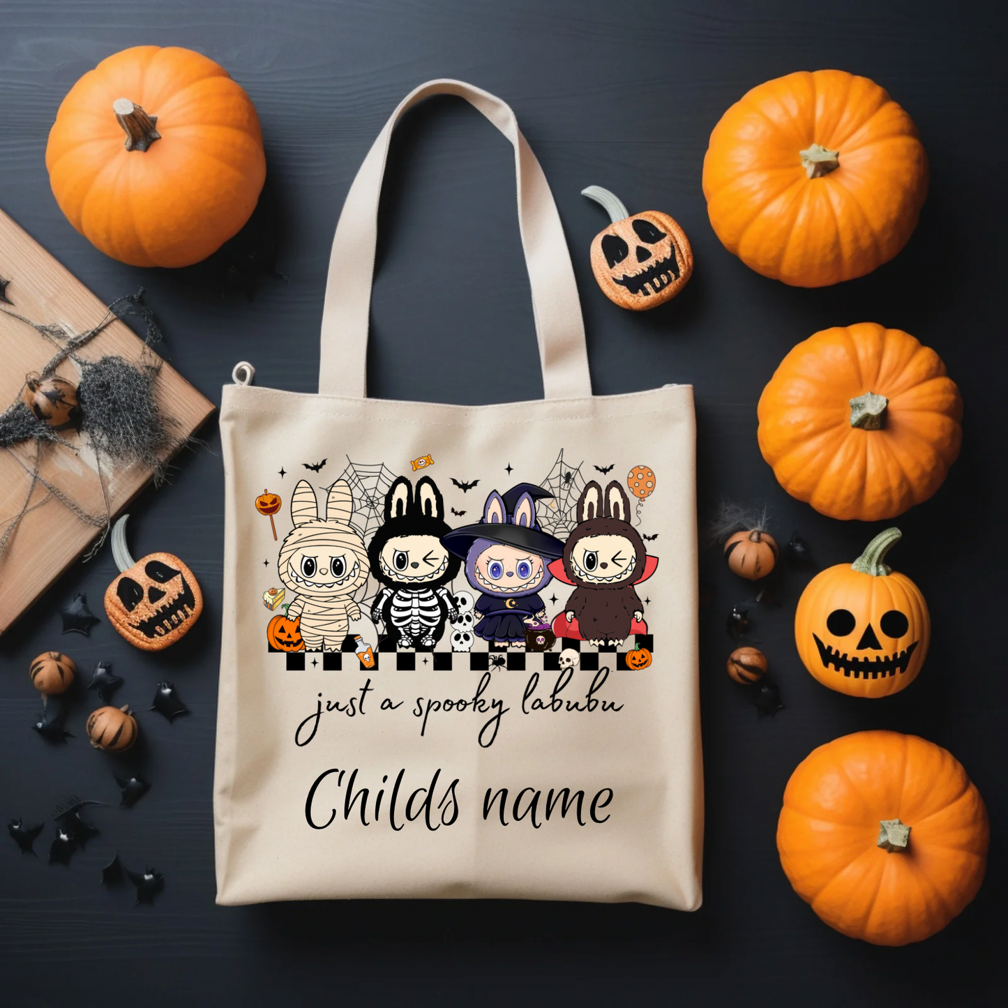 Halloween trick or treat custom bags