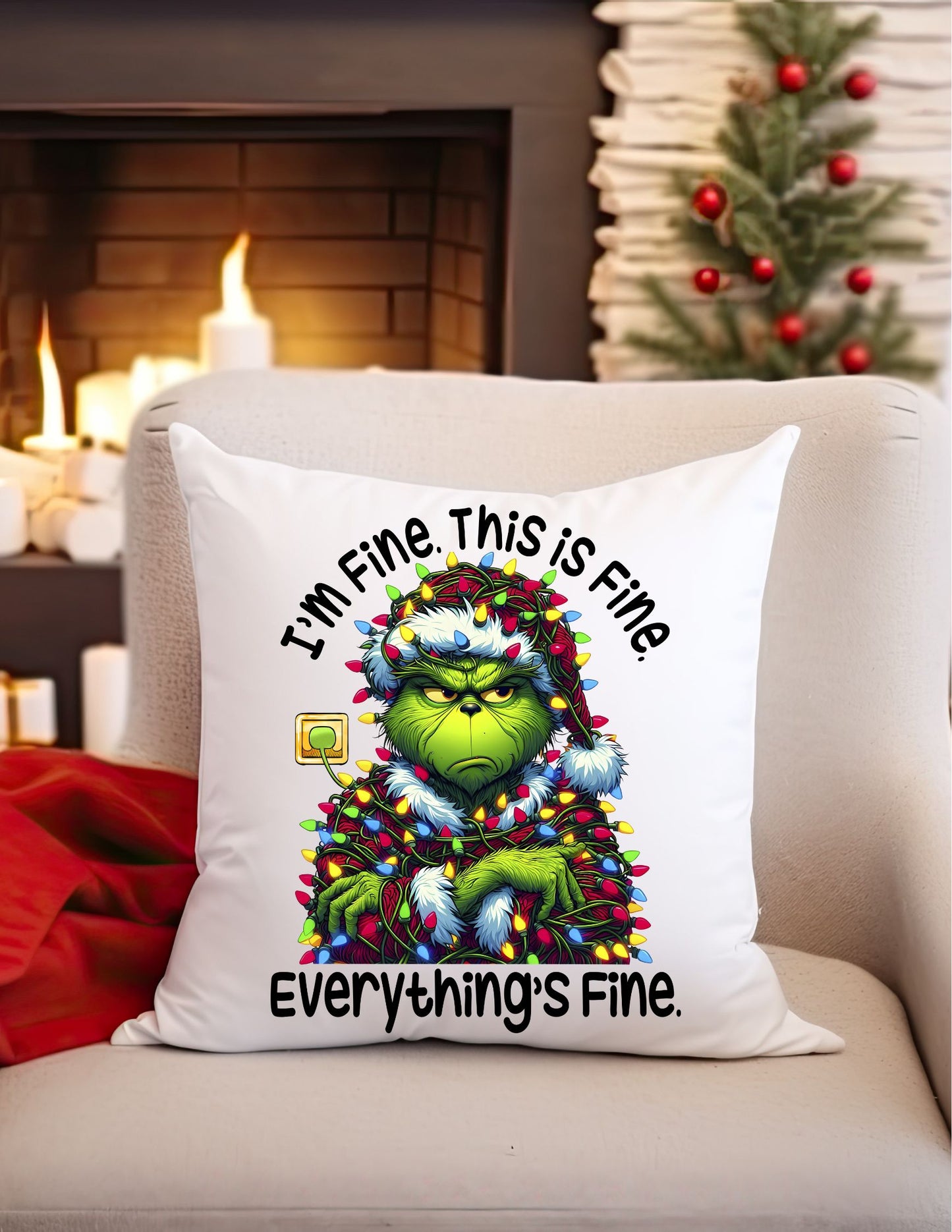 Custom Holiday decor pillow