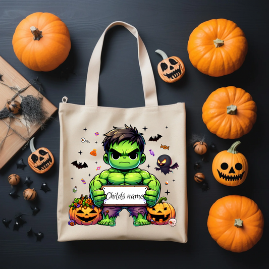 Halloween trick or treat custom bags