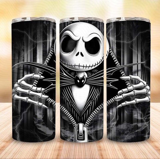 The Pumkin King upclose tumbler