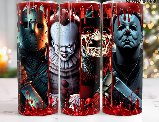 Bloody Legends of Horror tumbler