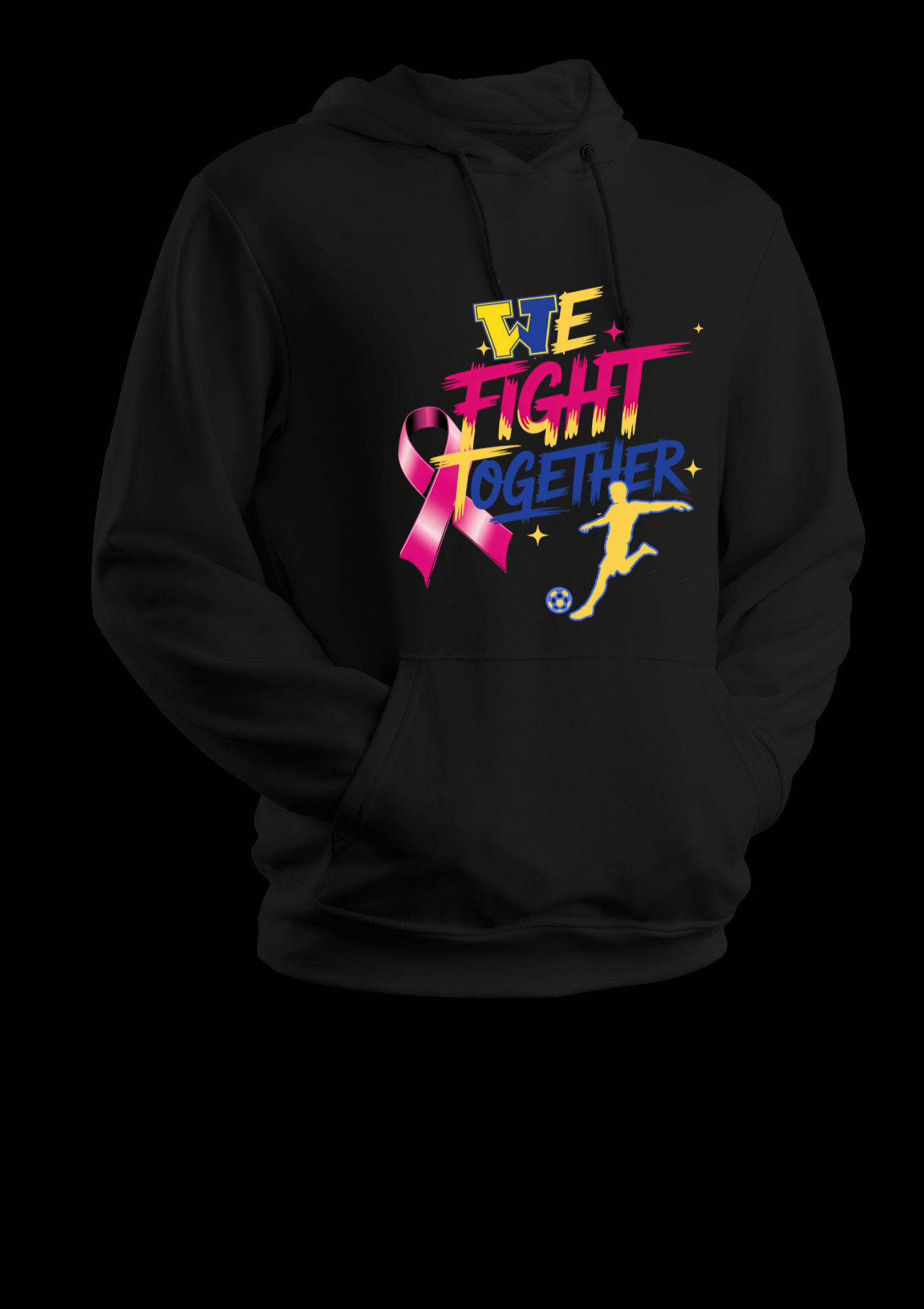 Wizards fight together Hoodie Breast cancer Soccer