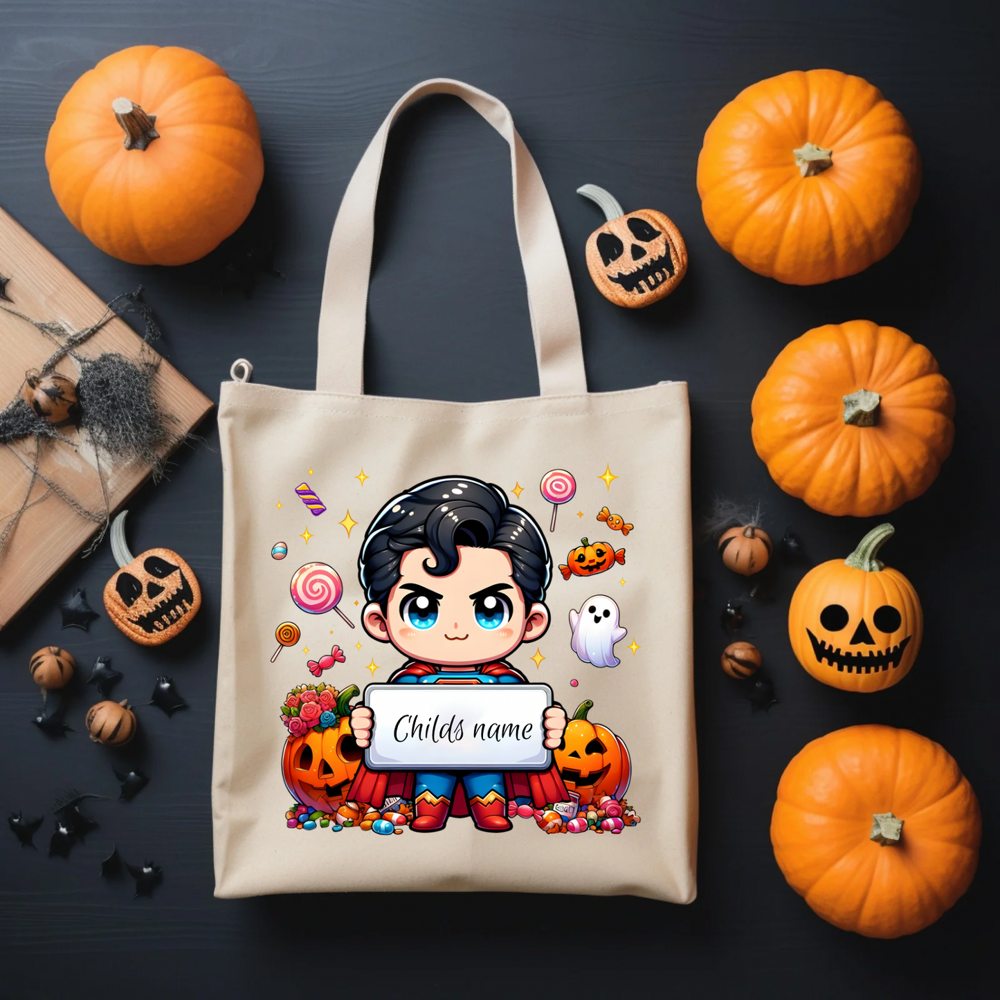 Halloween trick or treat custom bags