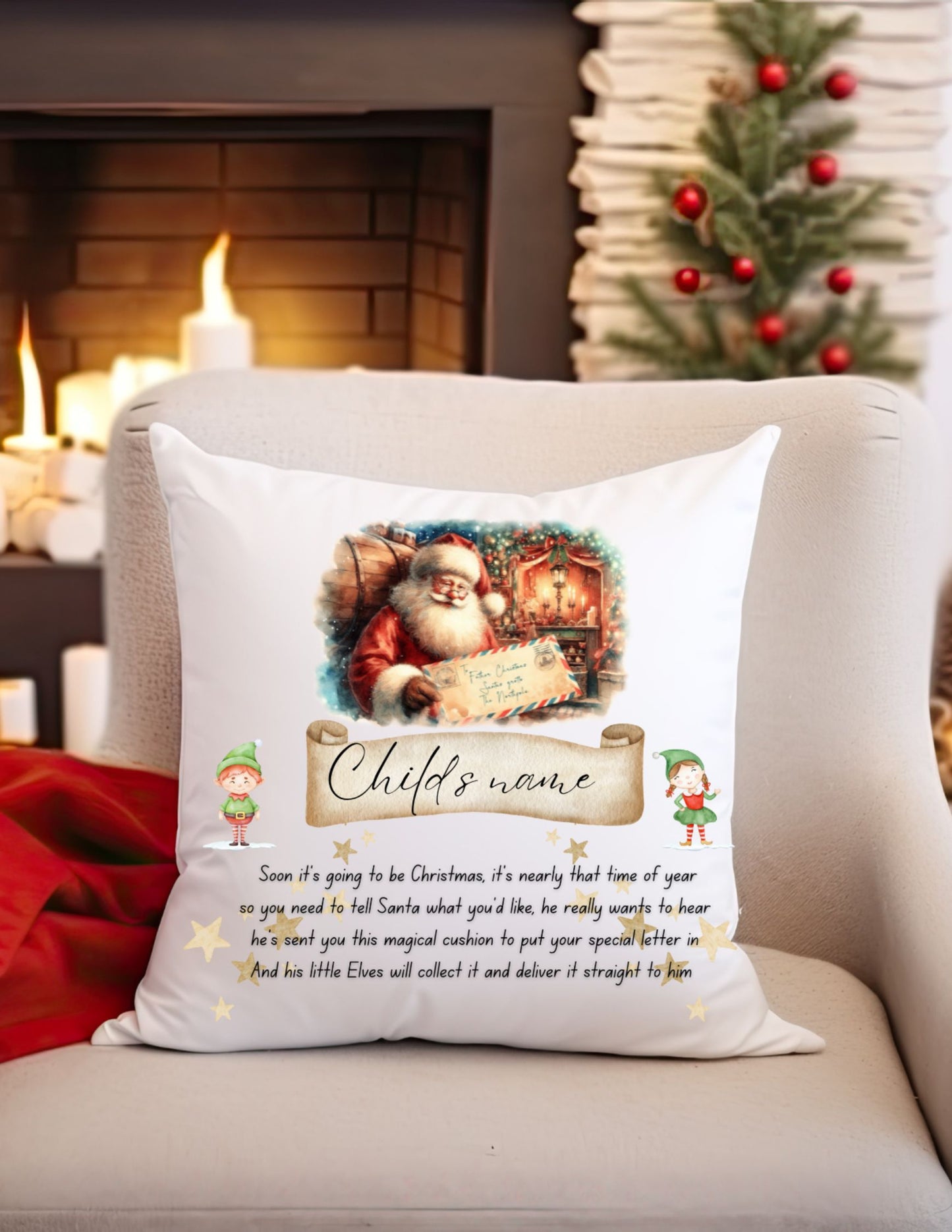 Custom Holiday decor pillow