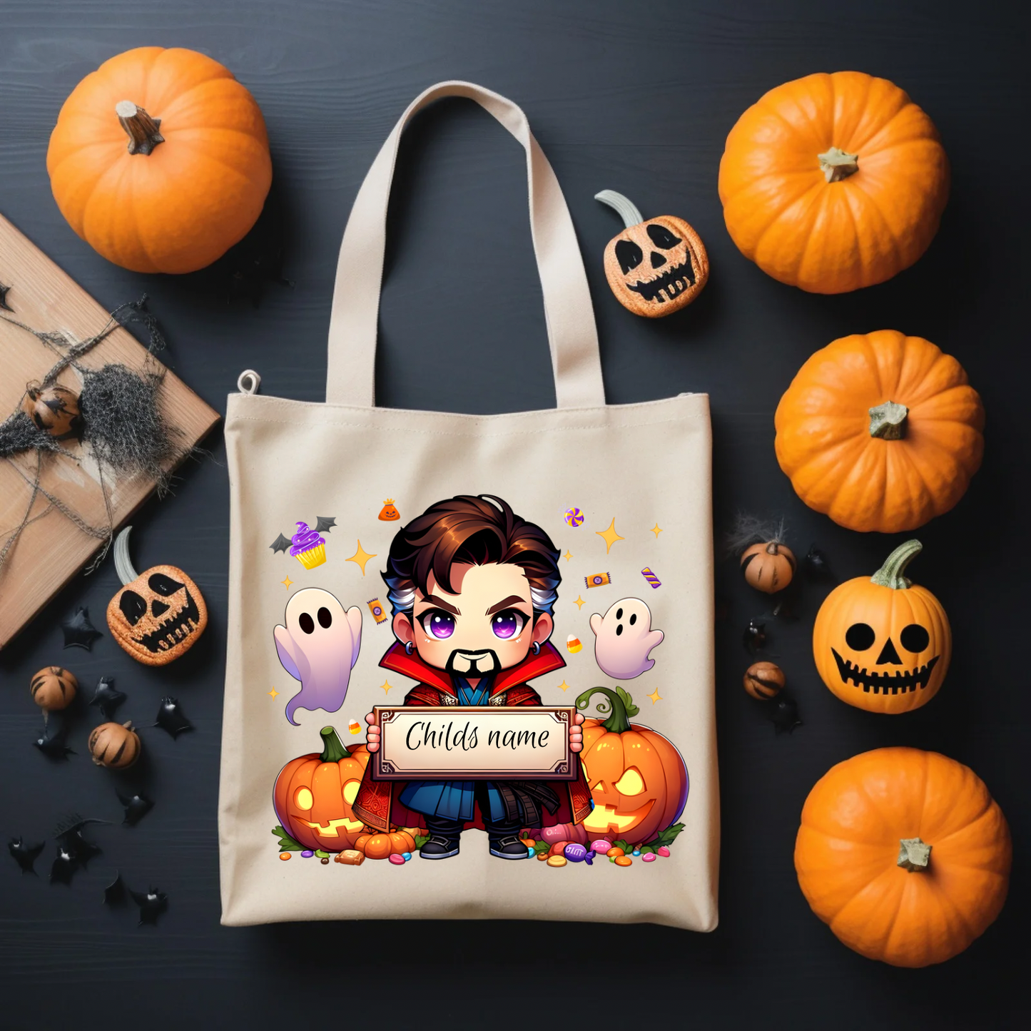 Halloween trick or treat custom bags