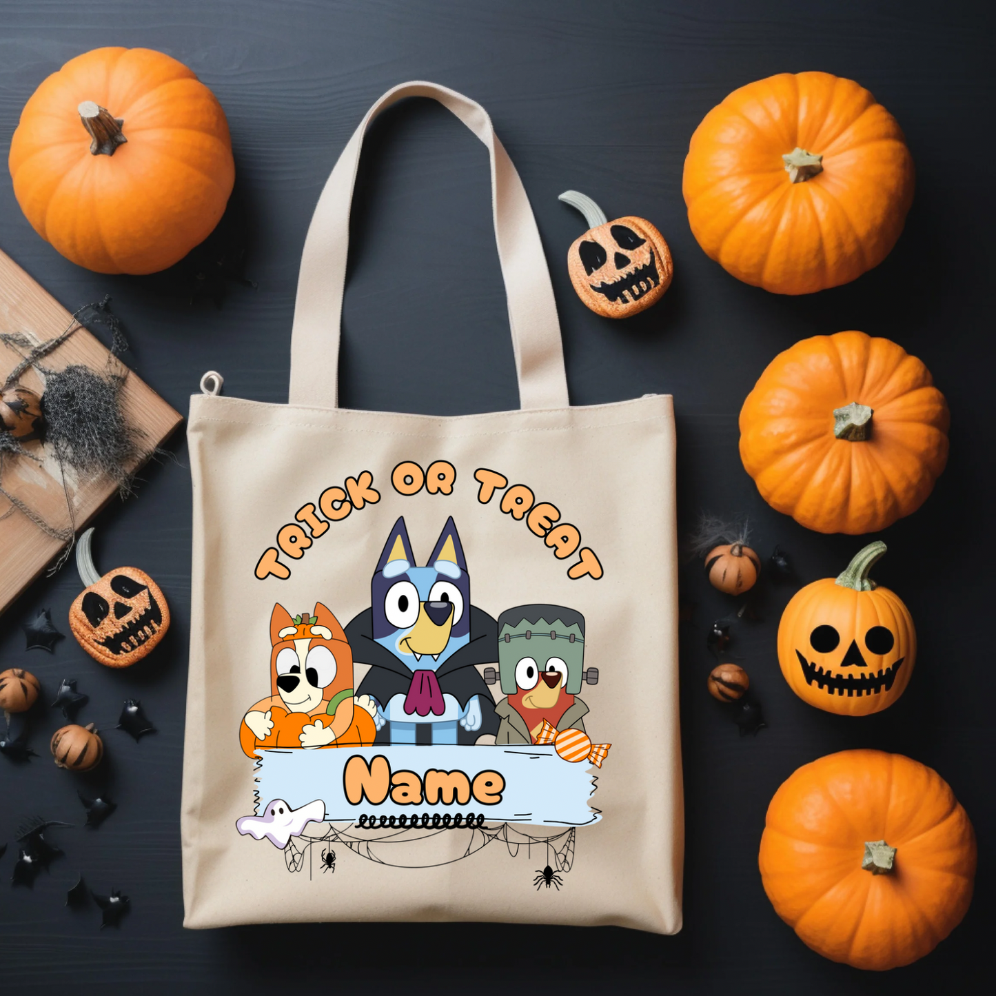 Halloween trick or treat custom bags