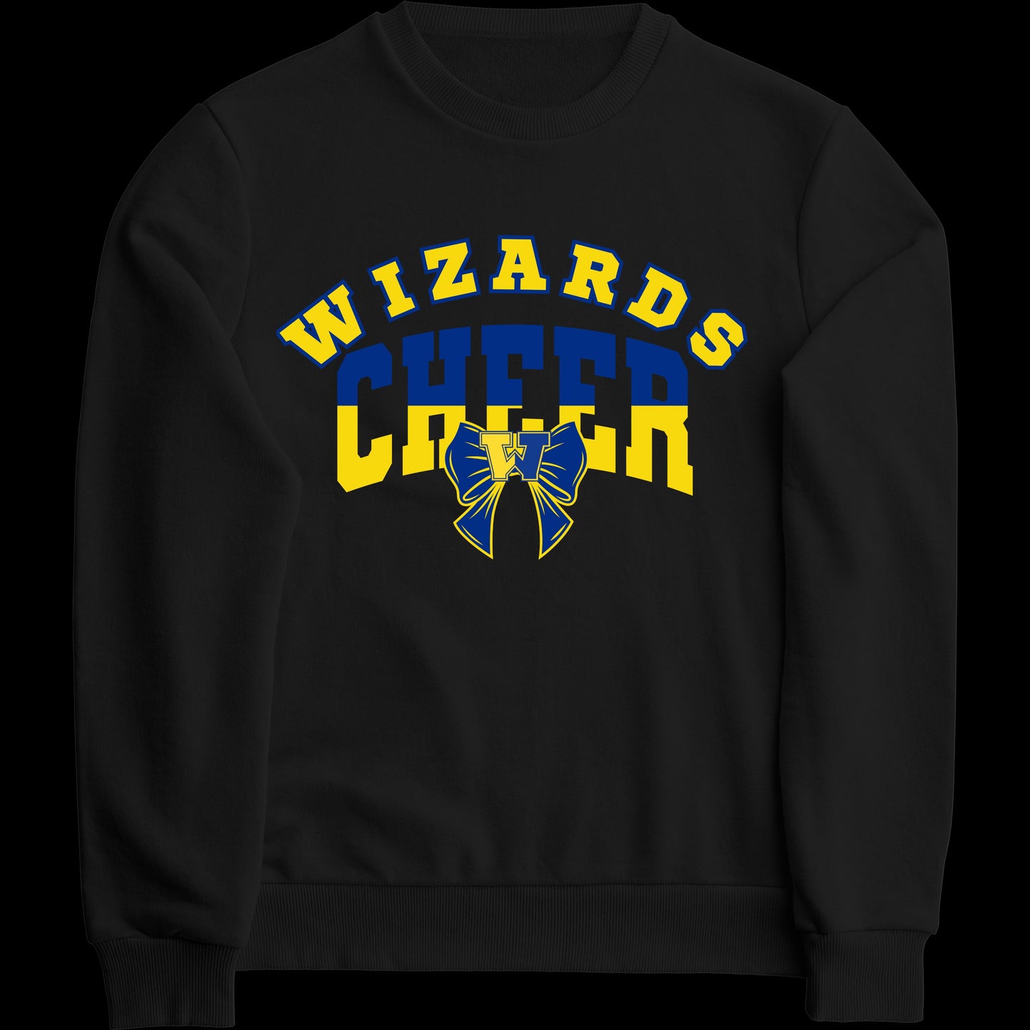Wizards cheer yellow blue Sweatshirt