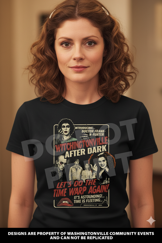 Witchingtonville After-dark Time warp t-shirt