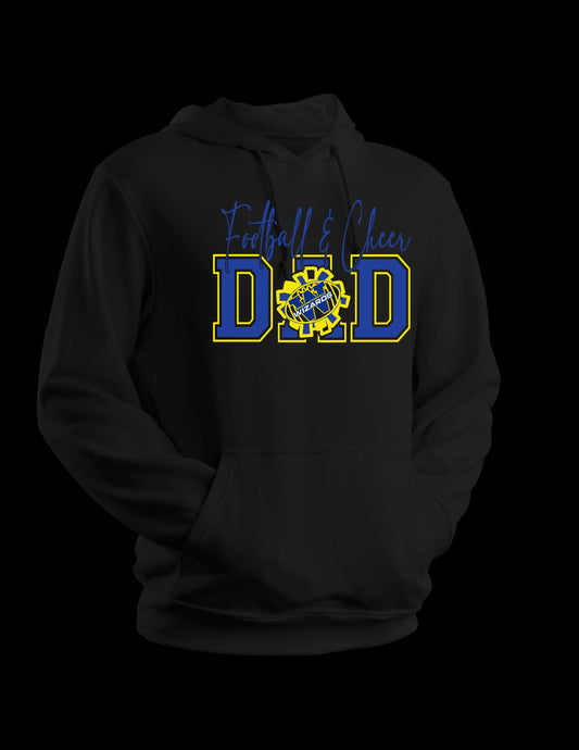 Wizards Football cheer Dad hoodie