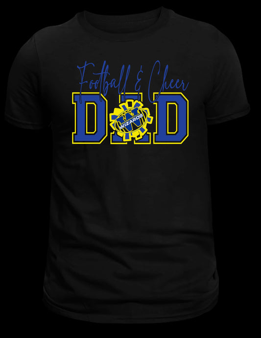 Wizards Football cheer Dad t-shirt