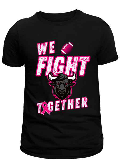 WE FIGHT TOGETHER MAVERICKS BREAST CANCER T-SHIRT LIMITED EDITION