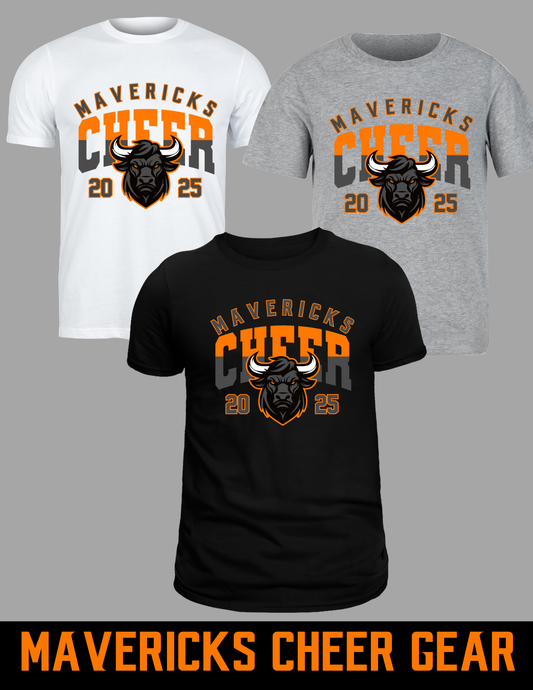 Mavericks Cheer 2025 No pom poms T-shirt Adult
